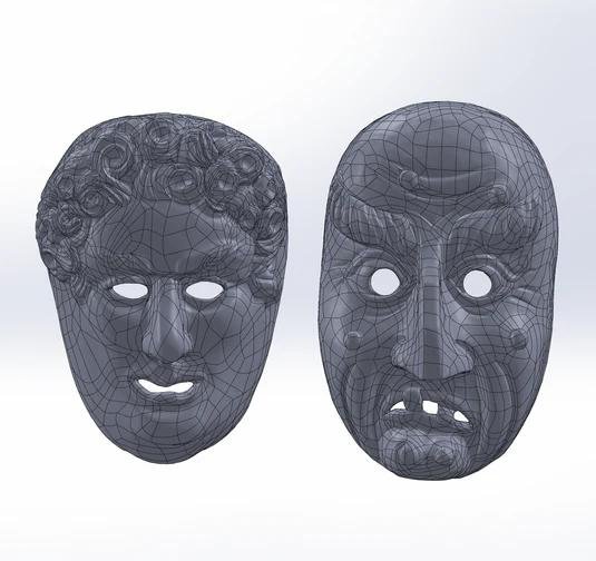 Modell einer Schantle-Maske